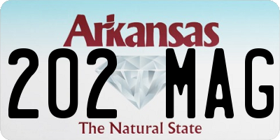 AR license plate 202MAG
