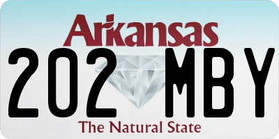 AR license plate 202MBY