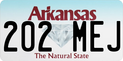 AR license plate 202MEJ