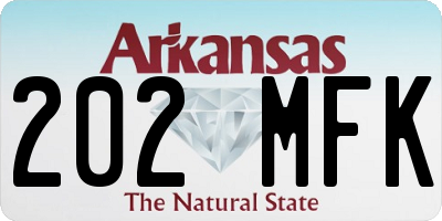 AR license plate 202MFK