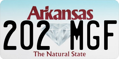 AR license plate 202MGF