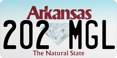 AR license plate 202MGL