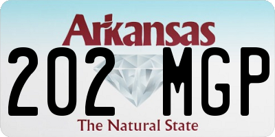 AR license plate 202MGP