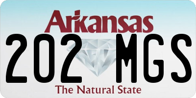 AR license plate 202MGS