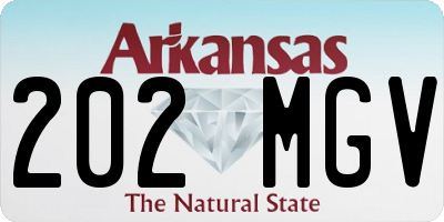AR license plate 202MGV
