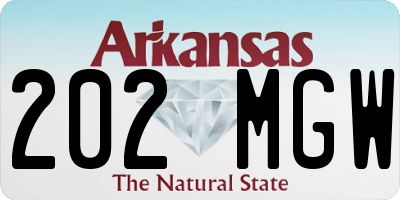 AR license plate 202MGW