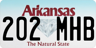AR license plate 202MHB