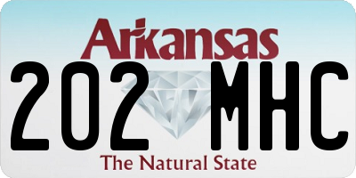 AR license plate 202MHC
