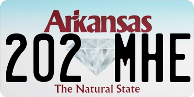 AR license plate 202MHE