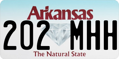 AR license plate 202MHH
