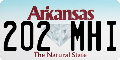 AR license plate 202MHI