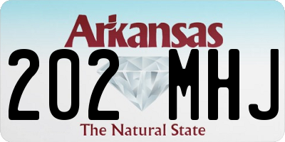 AR license plate 202MHJ