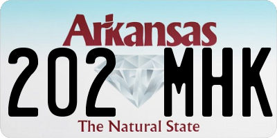AR license plate 202MHK