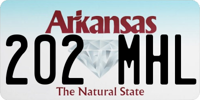 AR license plate 202MHL