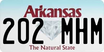 AR license plate 202MHM