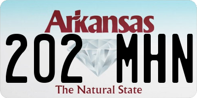 AR license plate 202MHN