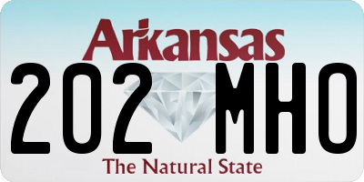 AR license plate 202MHO