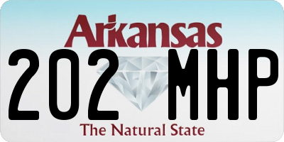 AR license plate 202MHP