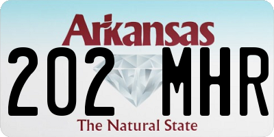 AR license plate 202MHR