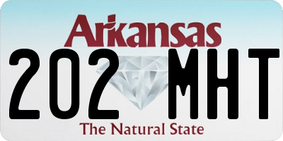 AR license plate 202MHT