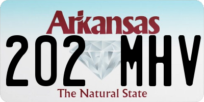 AR license plate 202MHV