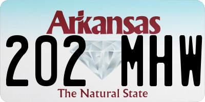 AR license plate 202MHW