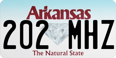 AR license plate 202MHZ