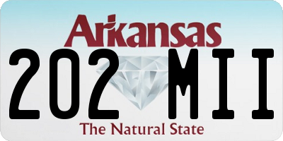 AR license plate 202MII