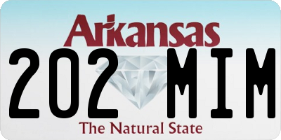 AR license plate 202MIM