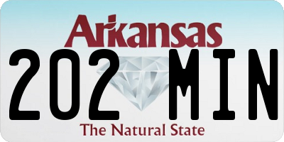 AR license plate 202MIN