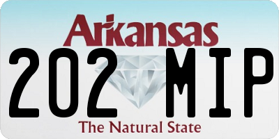 AR license plate 202MIP