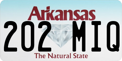 AR license plate 202MIQ