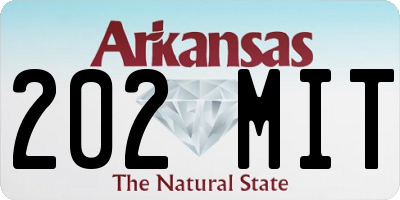 AR license plate 202MIT