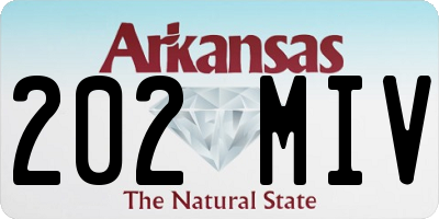 AR license plate 202MIV