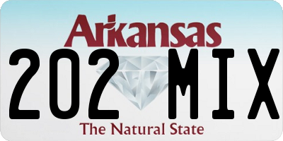 AR license plate 202MIX