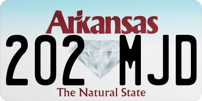 AR license plate 202MJD