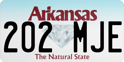AR license plate 202MJE