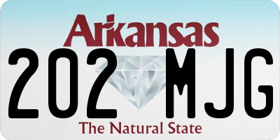 AR license plate 202MJG