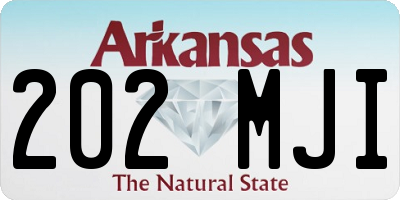 AR license plate 202MJI
