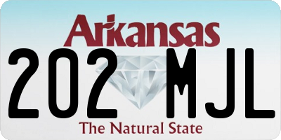 AR license plate 202MJL