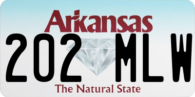AR license plate 202MLW