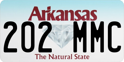 AR license plate 202MMC