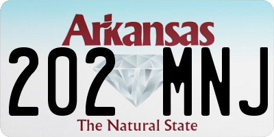 AR license plate 202MNJ