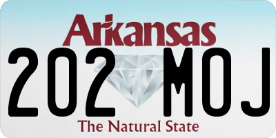 AR license plate 202MOJ