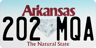 AR license plate 202MQA