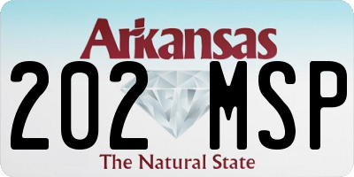 AR license plate 202MSP