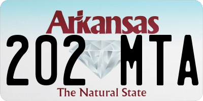 AR license plate 202MTA