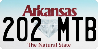 AR license plate 202MTB