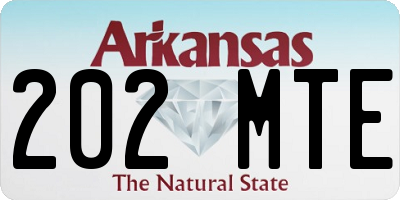 AR license plate 202MTE