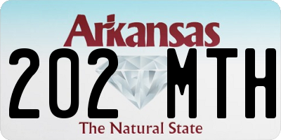 AR license plate 202MTH
